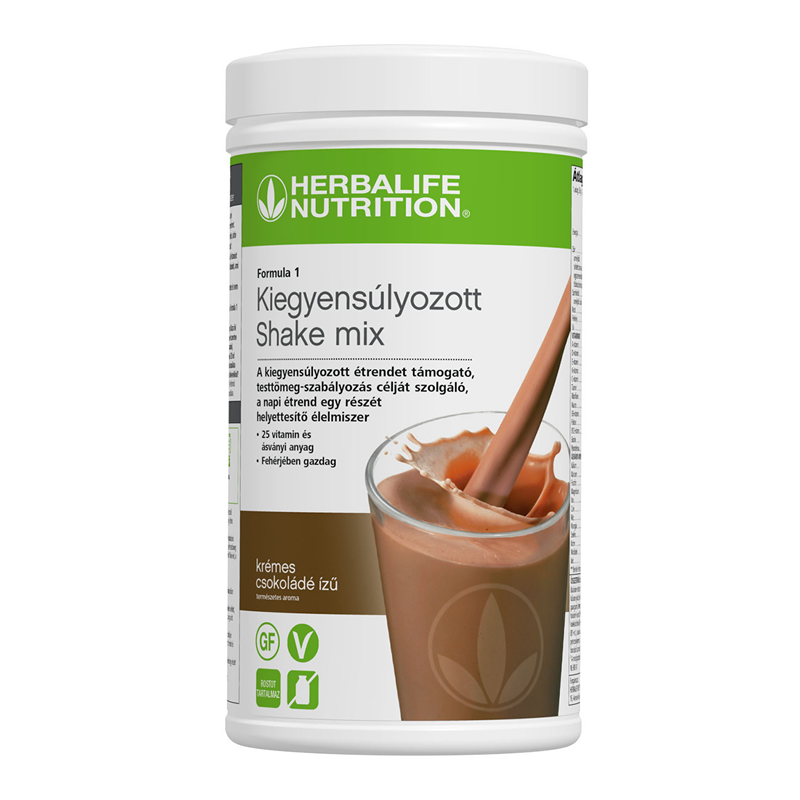Herbalife® Formula 1 Kiegyensúlyozott shake mix 550 g krémes csokoládé
