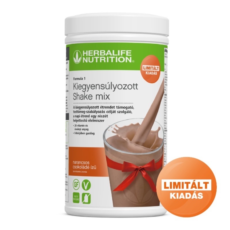 Herbalife® Formula 1 Kiegyensúlyozott shake mix 550 g narancsos csokoládé