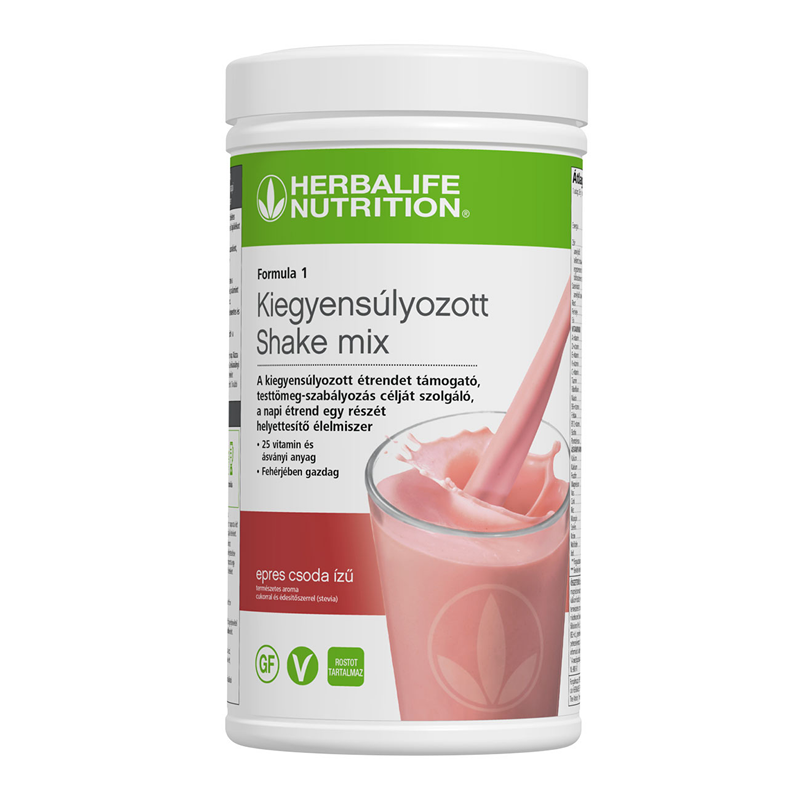 Herbalife® Formula 1 Kiegyensúlyozott shake mix 550 g epres csoda